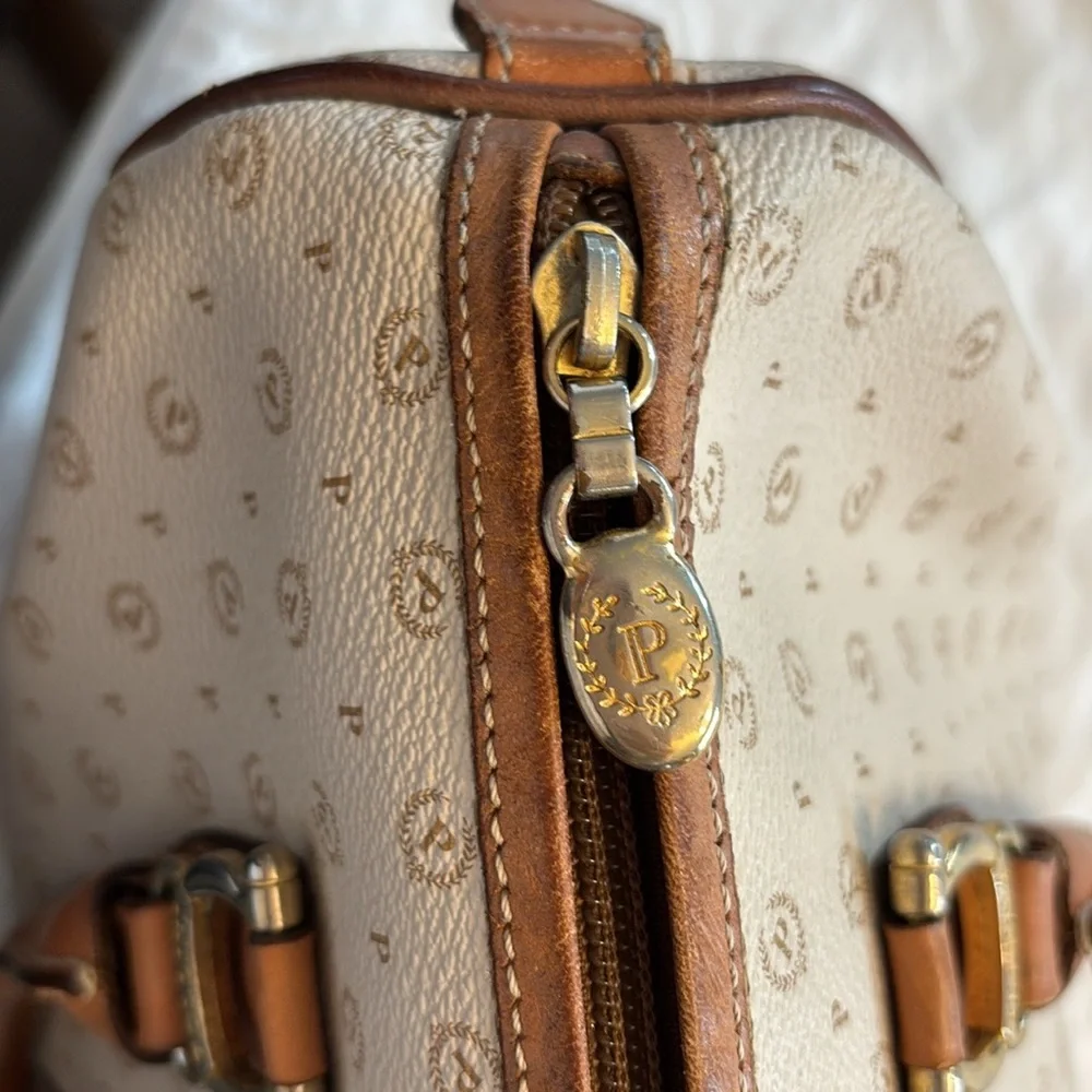 Pollini Handbag in Cream and Tan - Picture 8 of 11